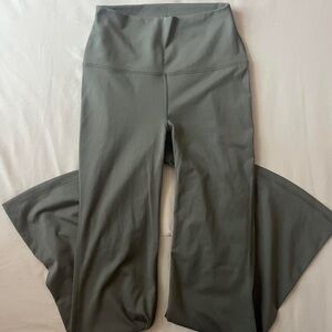 High-Waisted Olive Green Yoga Pants
